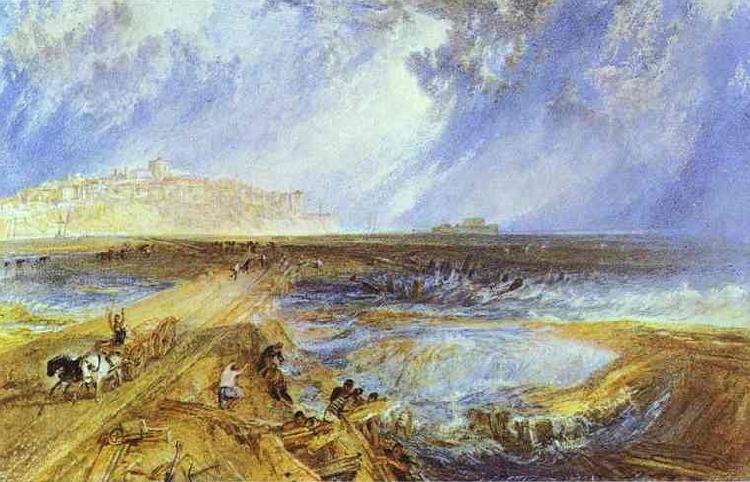 J.M.W. Turner Rye, Sussex. c. oil painting picture